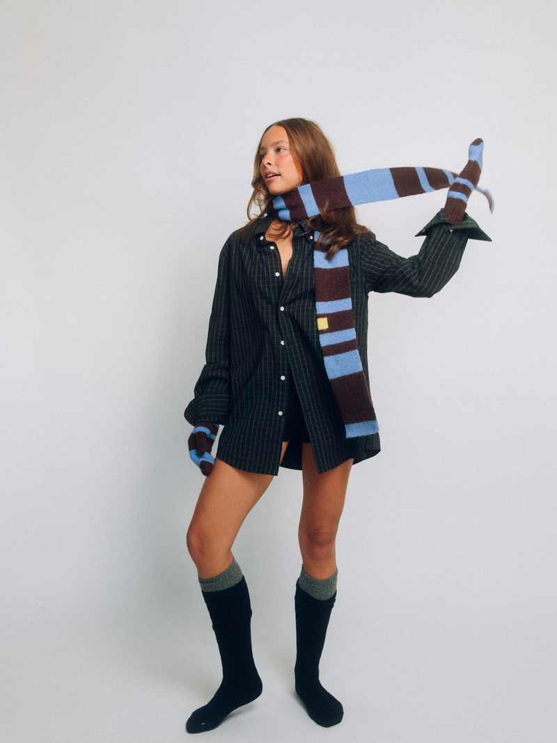Rocky Wool Blend Scarf